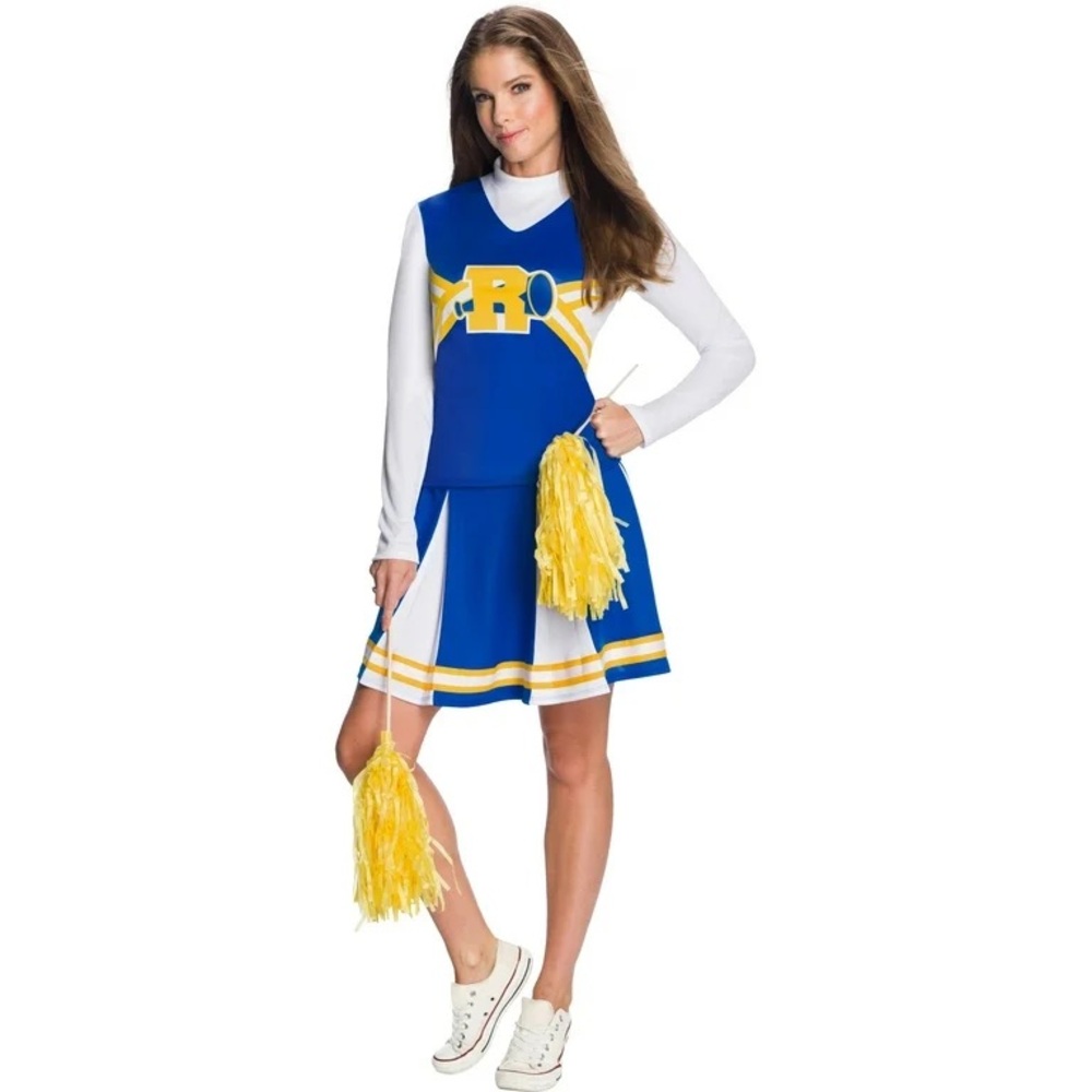 Blue and Yellow Cheerleader Costume